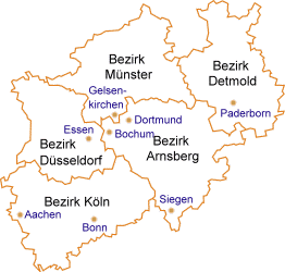 nardrhein-westfalen Karte